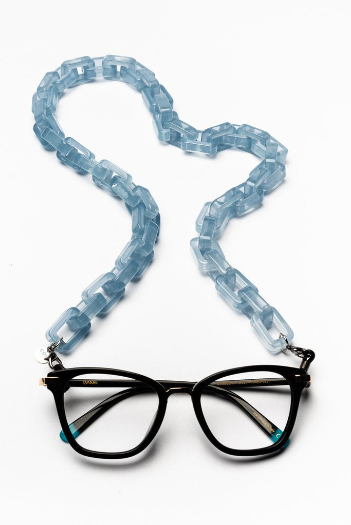 Amore Italia Glasses & Mask Chain in Ice Blue