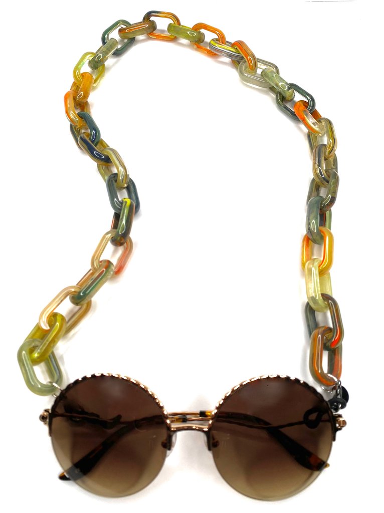 Glasses & Mask Chain in Tutti Frutti