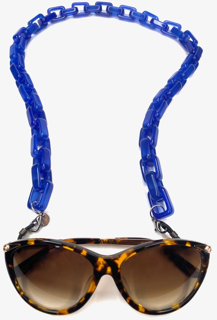 Amore Italia Glasses & Mask Chain in Navy Blue