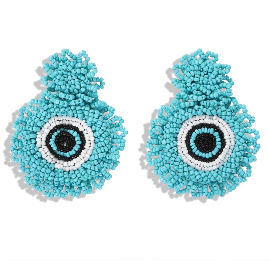 Bohemian Handmade Beads Eye Drop Earrings