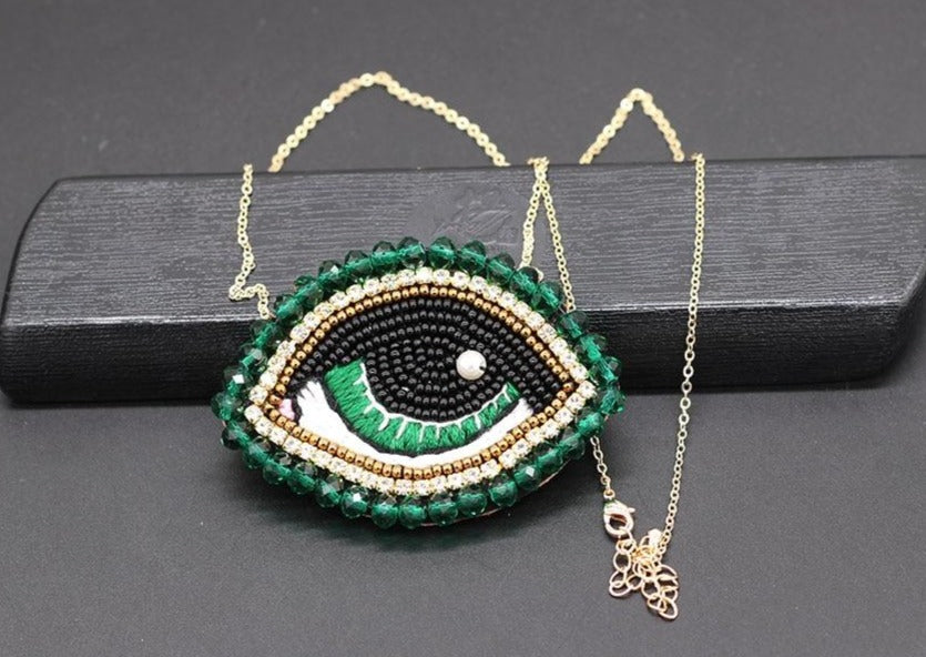 Eye Embellished Necklace