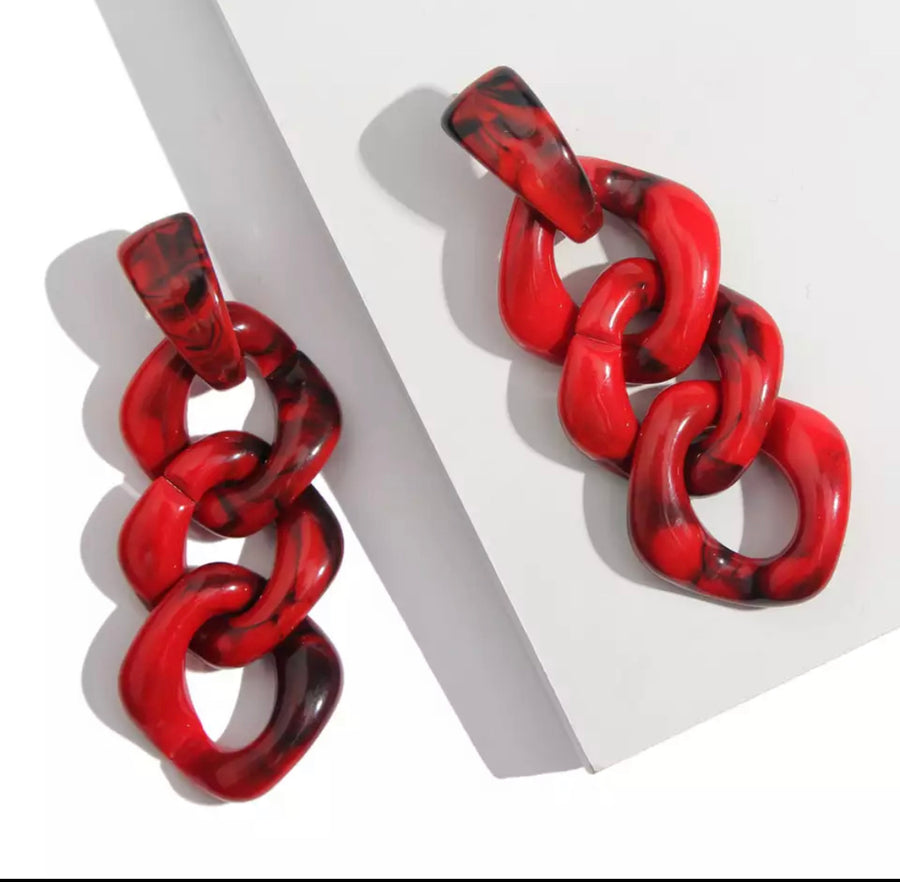 Chain Links Drop Earrings