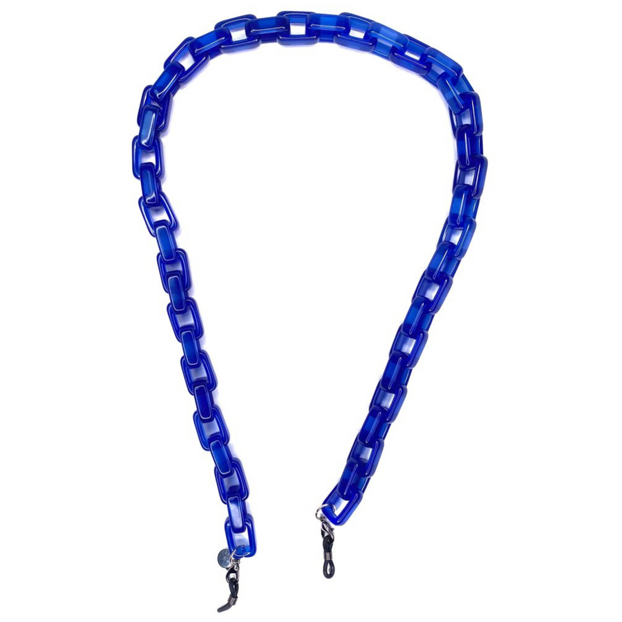 Amore Italia Glasses & Mask Chain in Navy Blue