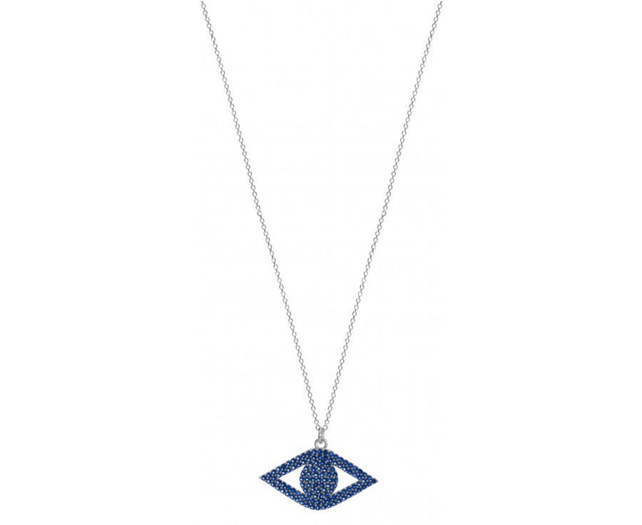 Lucky Eye Sterling Silver Necklace