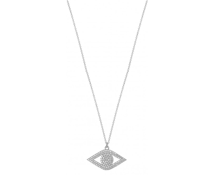 Lucky Eye Sterling Silver Necklace