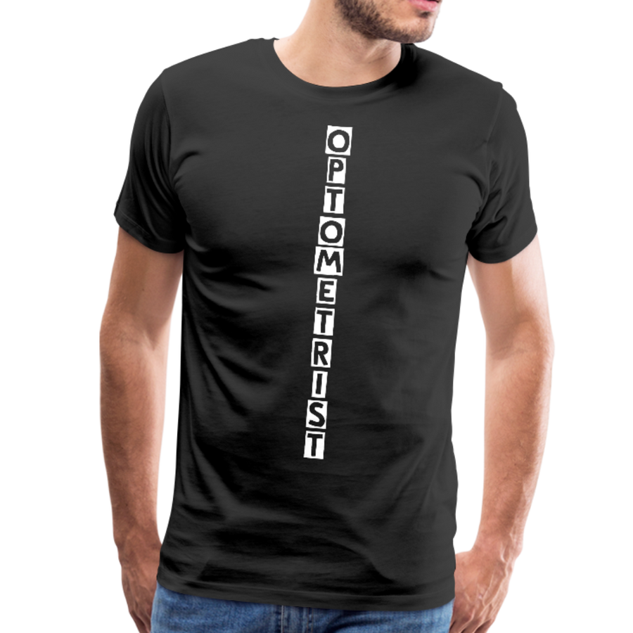 Optometrist Print T-Shirt - black