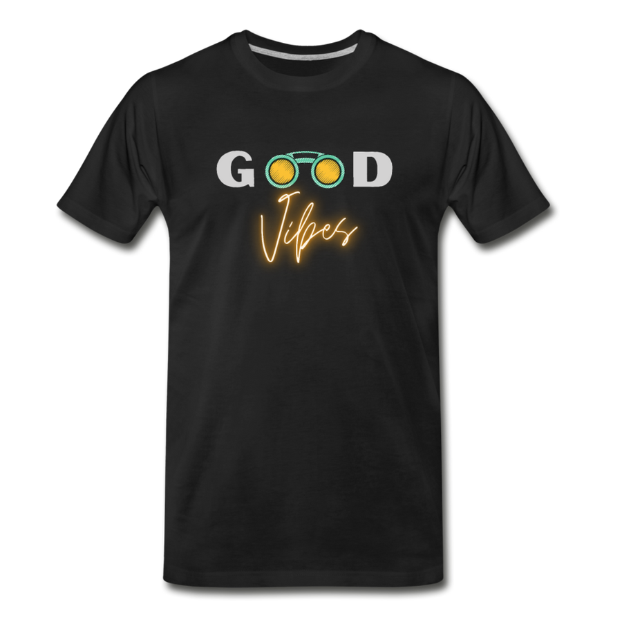 Good Vibes Premium Organic T-Shirt - black